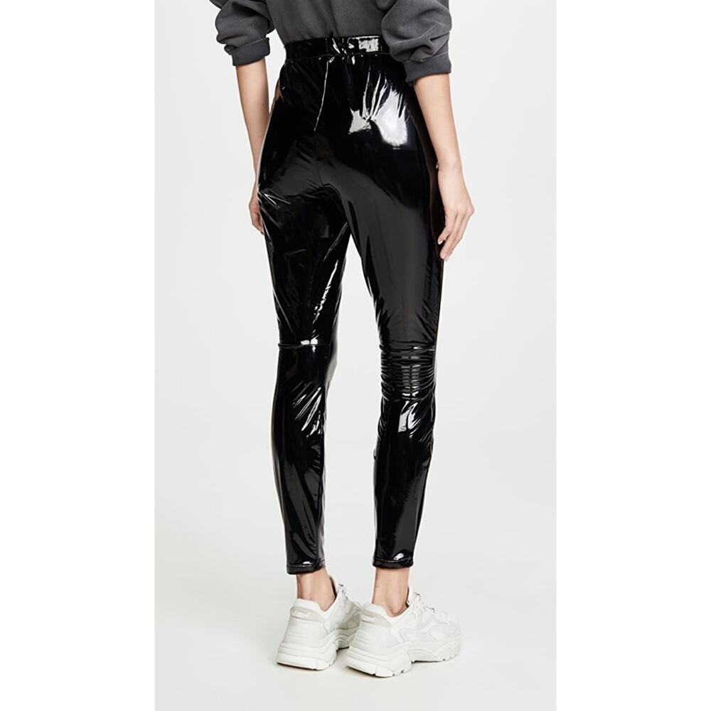 BB Dakota Black Slick To Me Vinyl Leggings Size XS - Picture 2 of 9